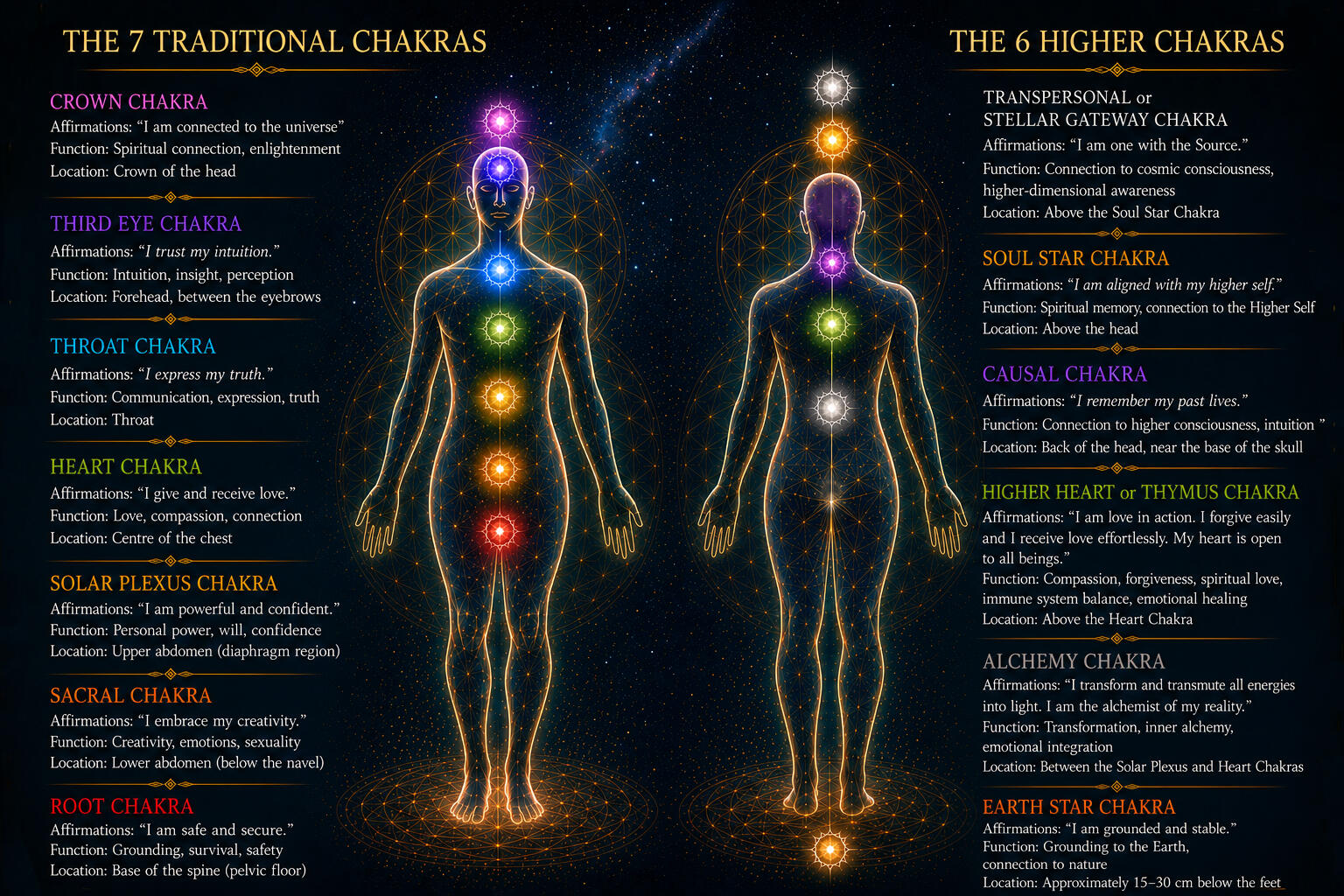 Our Chakras (non-exhaustive list)