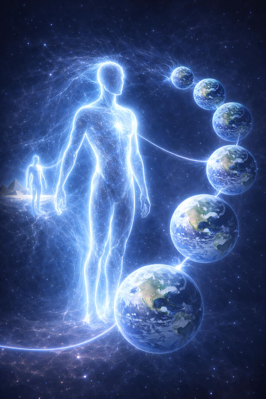 Some difficulties are born during childhood or arise later through traumatic events. Others trace back much further, originating in another timeline within our universe or a parallel universe - unfolding like a domino effect.